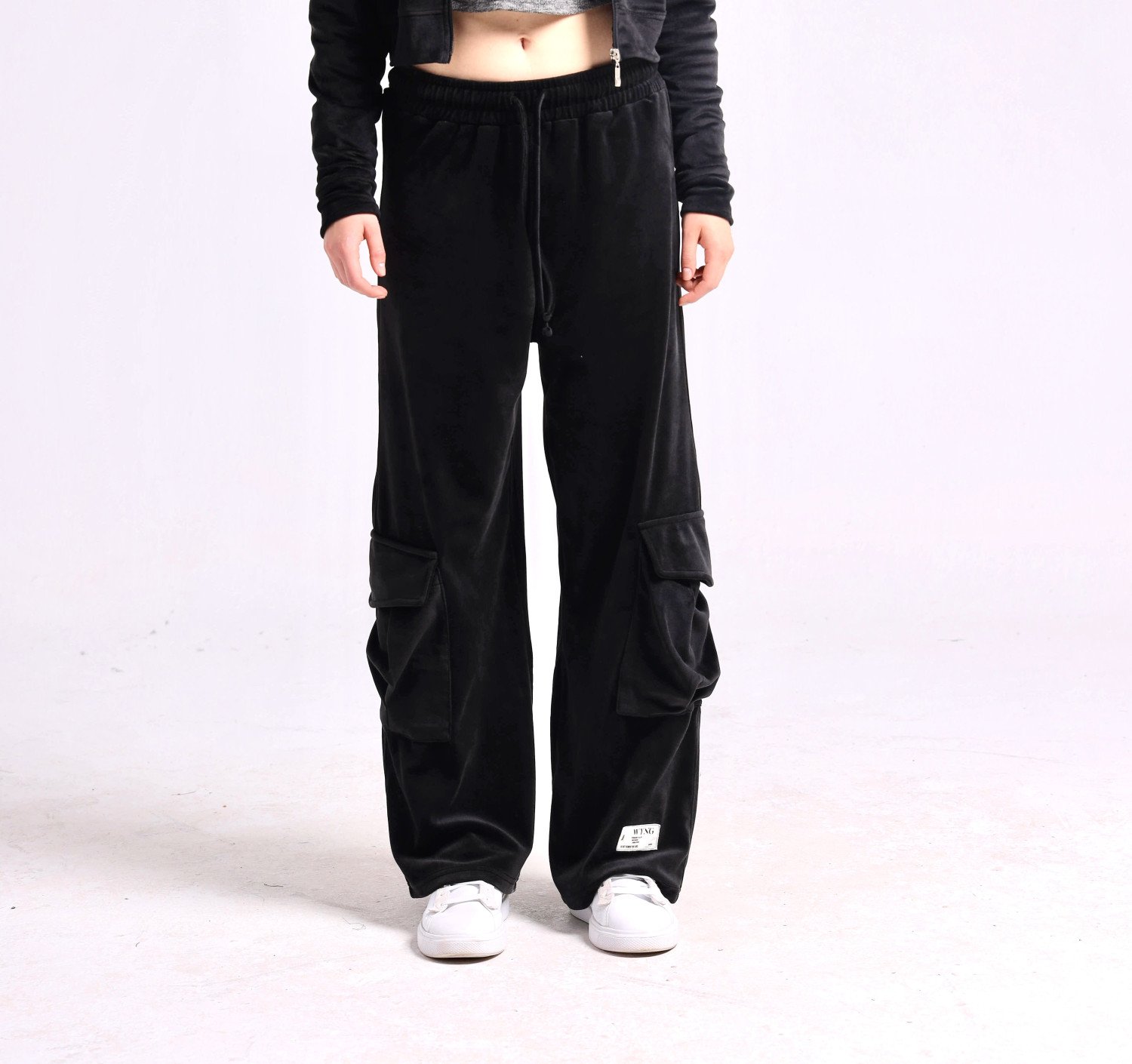 VELVET BAGGY PANTS