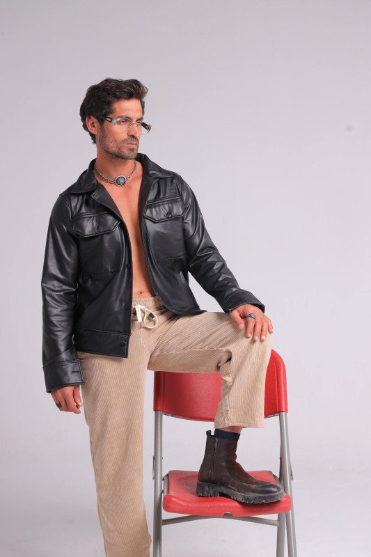 Faux LEATHER OverShirt